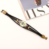 Aquarius Cowhide Bracelet for Couple students -BL284